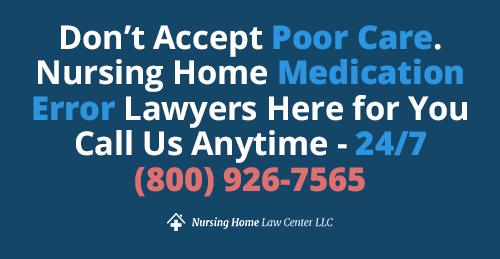 Neglect by nursing home staff when administering medication